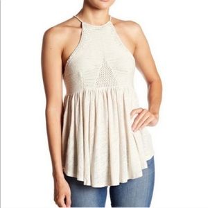 Free people crochet halter top